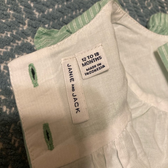 JANIE & JACK TODDLER GIRLS OUTFIT/DRESS - Size 12-18 months - Picture 4 of 8